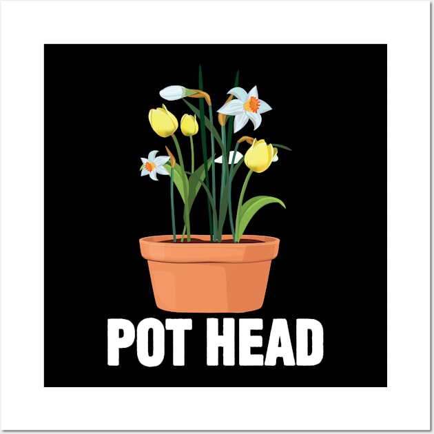 Gardening - Pot Head Wall Art by Kudostees